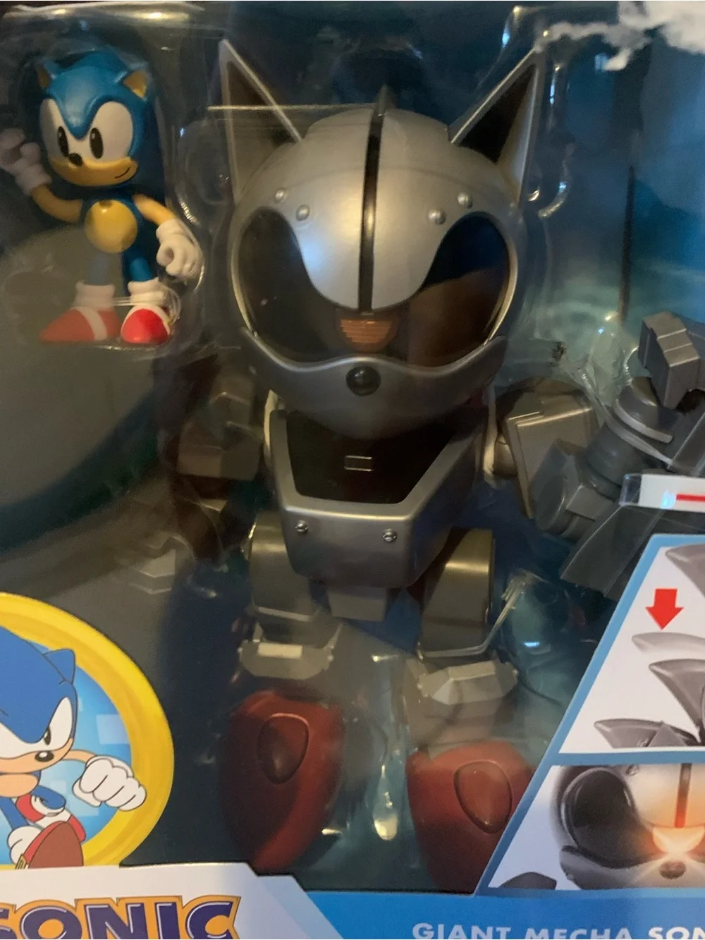 NIB. SONIC Giant Mecha Sonic vs. Sonic Action Figure